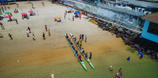 Manhã wellness de lazer e esporte chega à Praia da Preguiça no dia 11 de julho; conheça o primeiro ‘Circuito Funcional com Remo’Com duração de até três horas, o aulão desafia os participantes em um circuito integrado de resistência e concentração. O projeto é idealizado pelo Clube de Canoagem Kaiaulu Va’a, em parceria com a instrutora Raquel Marçal.