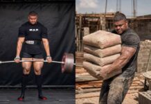 Orgulho nacional: Ex-servente de pedreiro que carregava 200 kg em sacos de cimento ergue 420 kg na Islândia