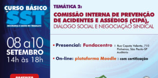 SST: Fundacentro promove curso sobre Cipa, diálogo social e negociação sindical