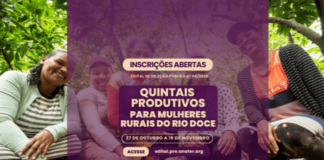 Eixo Rural: Governo do Brasil abre inscrições para edital de Quintais Produtivos para mulheres rurais da Bacia do Rio Doce
